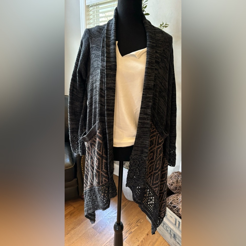 Love Stitch Open Front Cardigan Size Med